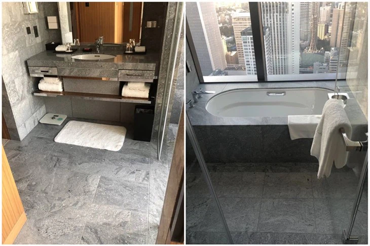 Màu xám Granite Vanity Top