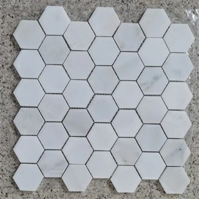 Khảm lục giác Carrara Bianco