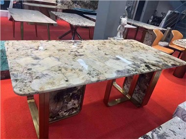 Bàn Ăn Đá Cẩm Thạch 180cm