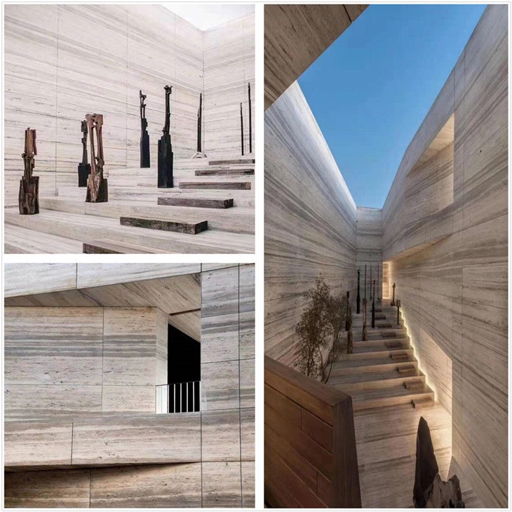 Travertine ốp tường ngoại thất