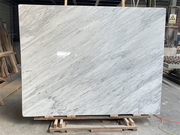 White carrara marble slab